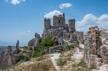 Obraz premium the beautiful castle of Rocca Calascio and where the film Ladyhawke was filmed