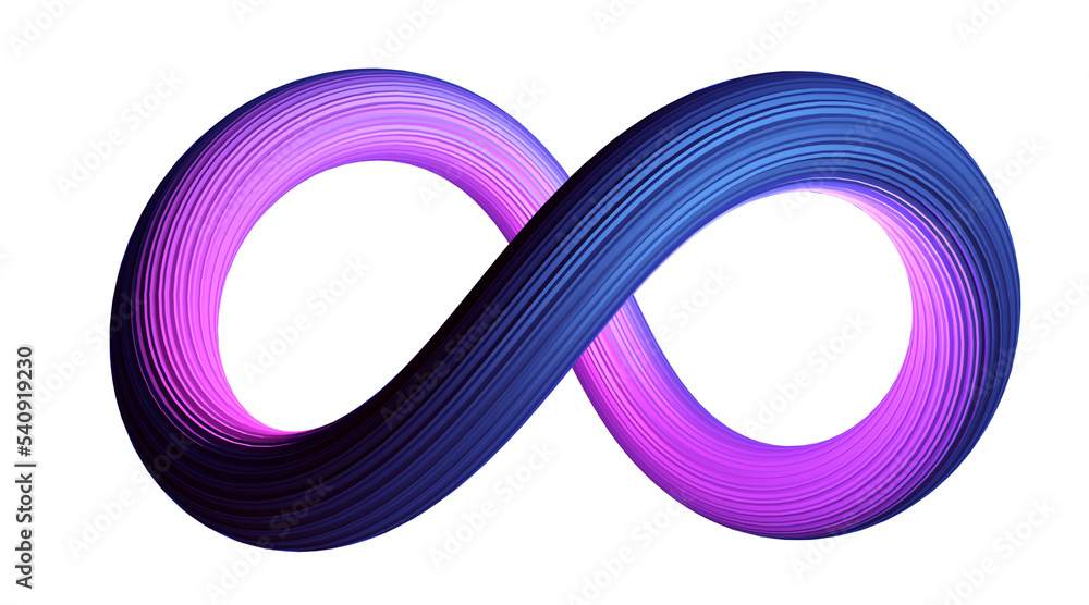 Poster Infinite symbol community connection of metaverse world global network technology system and abstract loop sign element on innovation digital communication. Transparent background. 