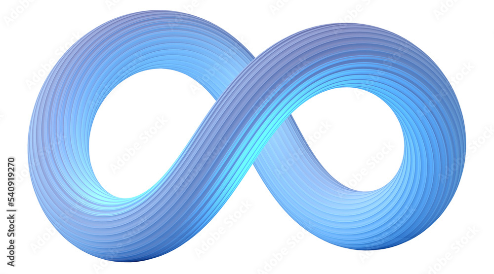 Poster Infinite symbol community connection of metaverse world global network technology system and abstract loop sign element on innovation digital communication. Transparent background. 