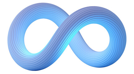 Infinite symbol community connection of metaverse world global network technology system and abstract loop sign element on innovation digital communication. Transparent background. 
