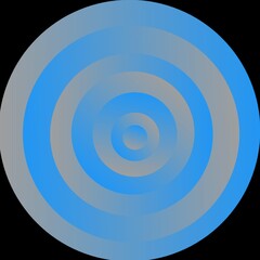 Gradient blue and grey circle