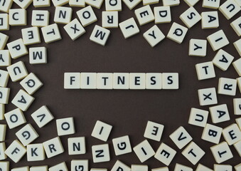 Letters spelling out fitness