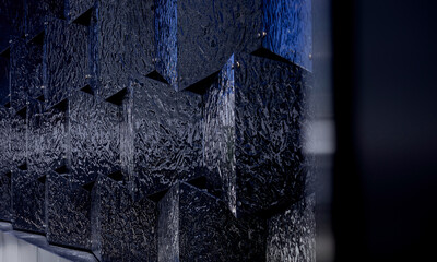 metal futuristic new building.