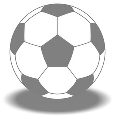 Foot Ball or Soccer Ball Icon Symbol for Art Illustration, Logo, Website, Apps, Pictogram, News, Infographic or Graphic Design Element. Format PNG