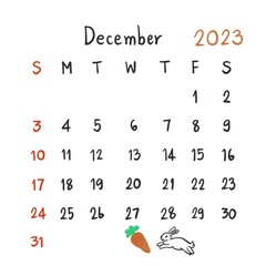 planner calendar 2023 new year illustration