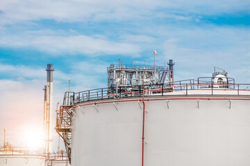 Industrial zone,The equipment of oil refining,Close-up of industrial pipelines of an oil-refinery plant,Detail of oil pipeline with valves in large oil refinery.