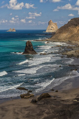 Taganada view Canary Islands Tenerife sea coast landscapes.