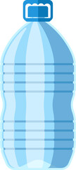 Water plastic bottle vector illustration