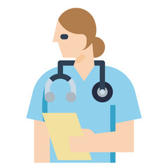 defibrilator flat icon