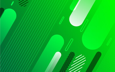 Abstract dynamic green shape background
