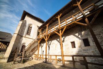 Old castle decorative elements of architecture
