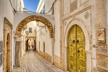 Tunis Medina, Tunisia - obrazy, fototapety, plakaty