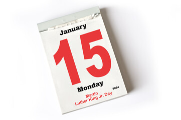 15. January 2024 Martin Luther King Jr Day