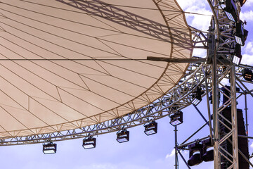 Stage Lights with Lighting system of Round Stage Cover Ceiling.