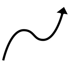 curved up arrow