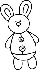 Toy rabbit. Knitted bunny amigurumi