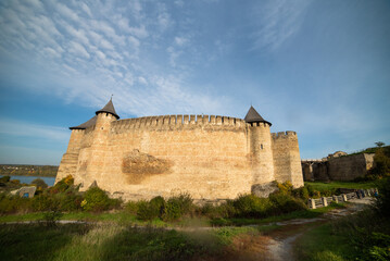 old castle in the background