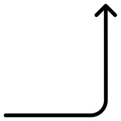 Obraz premium up right arrow