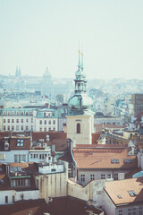 Obraz premium The View From The Old Town Clock Tower In Prague