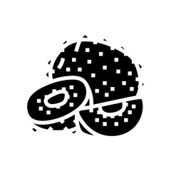 kiwi healthy glyph icon vector. kiwi healthy sign. isolated symbol illustration