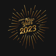 happy new year 2023 banner, poster, calendar, social media