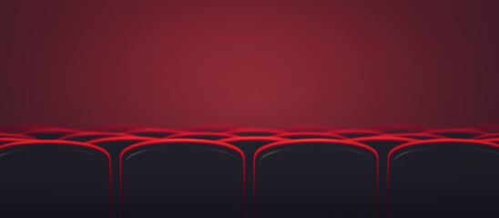 Cinema seats and copy space