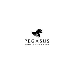 Pegasus Logo Template Vector .