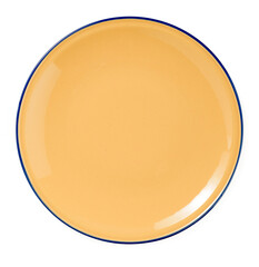 yellowish plate isolated