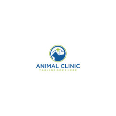 Pet care logo design. Pet shop and Veterinary logo concept. Vector logo template