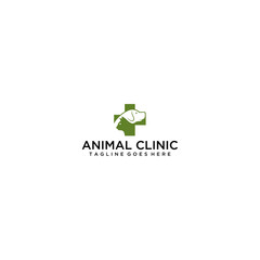 Pet care logo design. Pet shop and Veterinary logo concept. Vector logo template