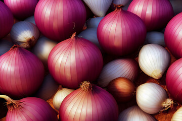 red onions background