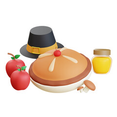 3D Thanksgiving Icon Illustration