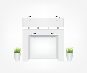 Booth template corporate identity exhibition stand