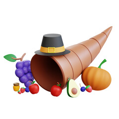 3D Thanksgiving Icon Illustration