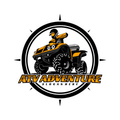 ATV SPORTS ILLUSTRATION DESIGN LOGO ICON VECTOR © himmahdesigns