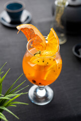 Aperol with prosecco, orange drink