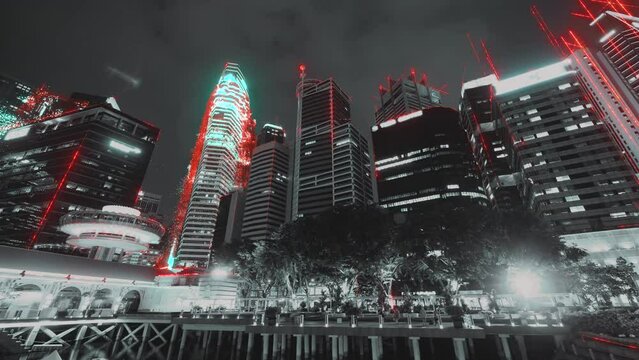 Smart city concept with abstract infographics. Artificial intelligence technology, digital city, data communication, 5g networks