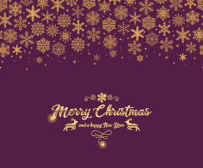 Fototapeta na wymiar Beautiful vector Christmas card template