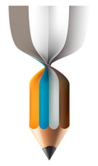 Education pencil diagram background