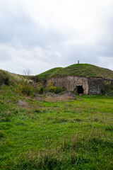 Obraz premium Medieval European castle, defensive building