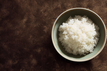 A bowl of boiled rice