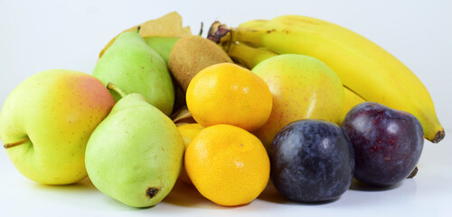 Background of varied, beneficial fruit, with healthy properties for our body.