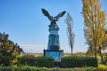 austrial eagle, landmark of leipzig holzhausen
