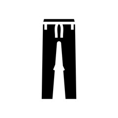 track pants apparel glyph icon vector. track pants apparel sign. isolated symbol illustration
