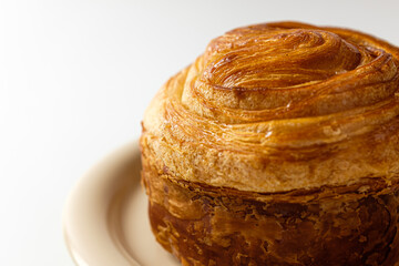 Mont Blanc Danish Pastry on a white background
