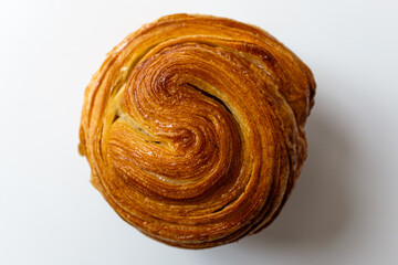Fototapeta premium Mont Blanc Danish Pastry on a white background