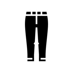 capri pants clothes glyph icon vector. capri pants clothes sign. isolated symbol illustration