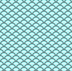 Seamless vector texture of fish scales, round forms