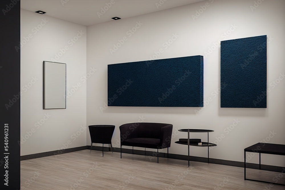 Poster minimal luxury ground design floating in wall background. concept display scene stage platform showc