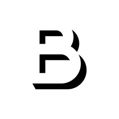 Modern initial BB logo letter simple and creative design concept